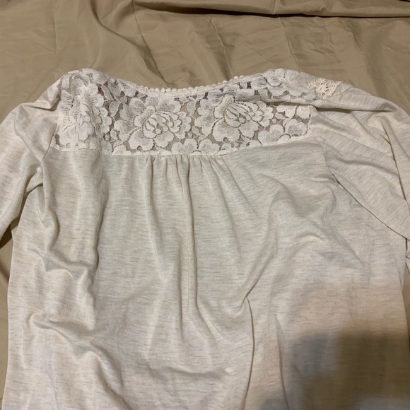 Maurices Cream Lace Detailed Blouse - Picture 6 of 8